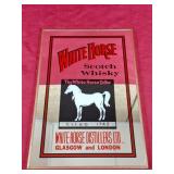 White Horse Scotch Whisky Mirrored Bar Sign.