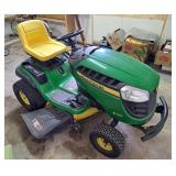 John Deere E130 riding lawnmower 69 hours 42' deck