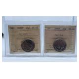 ICCS Graded Mint State 2004P and 2005P 'Caribou'