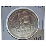 Mint State 1958 Canada One Dollar Coin