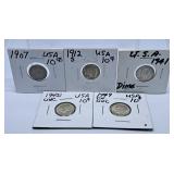 5 U.S.A. Dimes