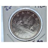 Mint State 1962 Canada One Dollar Coin