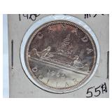 Mint State 1966 Canada One Dollar Coin
