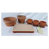 Clay Pots & Tupperware Trio Planter & Hotdog