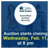 Auction begins to close Wednesday, February 11,