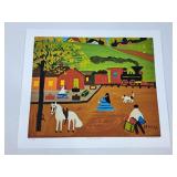 Maud Lewis Print - At The Train Station 212/500