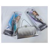 Conair Curling Irons & Silver Purse