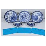 Spode Danbury Mint Willow Pattern Series Plates &