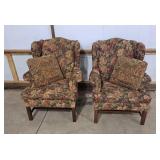 Matching Kincaid Floral Chairs with Throw Pillows