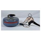 Stained Glass Curling Figure & Clem Harvey