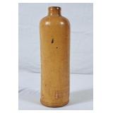 Antique Stoneware Pottery Bottle - 9"H