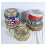 Assortment of Cookie tins
