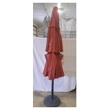 Red outdoor patio set umbrella 94"Tall approx