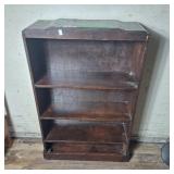 Vintage wooden bookshelf