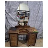 Early 20 century dressing vanity with back