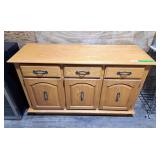 Solid wood credenza