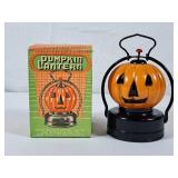 Vintage Pumpkin Lantern - Painted Glass Globe