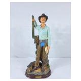 Remington Collection Resin Cowboy Statue 20"H