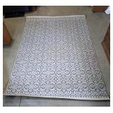 Area Rug with abstract geometric design 83" X