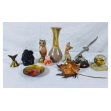 Maple Leaf Decor, Vases, Eagle Bell, Painted Owl