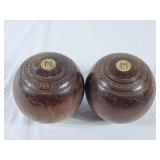 Antique Jacques & Son English Lawn Bowling/Bocce