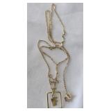 417 ( 10K ) Gold Necklace with 14K Gold Pendent