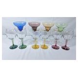 Colourful Wine & Margarita Glasses