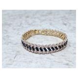 Stunning statement bracelet! Unmarked. Cubic