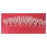 Pretty Glass Stemware - 32pcs