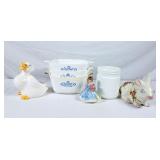Corningware Casseroles. Duck Planter, Ceramic