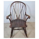 Vintage Windsor style hoop back rocking chair