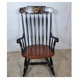 Vintage Hitchcock solid maple rocking chair with