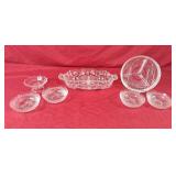Pretty Divided Serving Dishes & Fruit Bowls