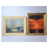 "Hawaiian Sunset" Violet Parkhurst framed