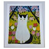 Maud Lewis Print - Black & White Cat 8/500