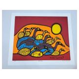 Norval Morrisseau Print - Bird Family 21/950