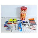 Vintage Tinkertoys, toy cars and more