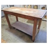 Lift top work bench