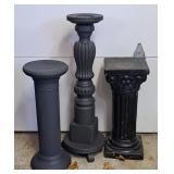 Trio of Ceramic Plant Stands