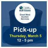 Pickup Thursday, March 5, 2026, at 12-5 pm