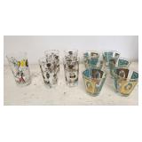 Vintage Libbey Old Coach drinking glasses, 6