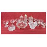 Vintage Glass Bowls, Covered Jars, Pitcher, etc.
