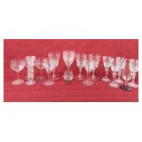 Assorted Glassware Lot - Various Sizes of Wine