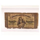 Rare Hard to Find 1870 Canada 25 cent Bill