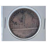 Very Fine 1939 Canada One Dollar Coin