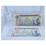Rarer 1972 Canada Five Dollar Replacement Bill
