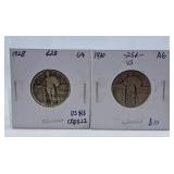 1928 and 1930 U.S.A. Quarters