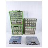 Small hardware organizers with contents