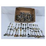 Large Collection of Collectible Travel Spoons