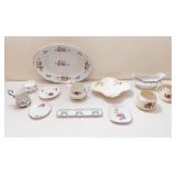 Assortment Collector Dishes Platter, Creamer,